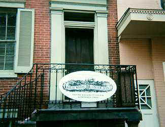 This is the house across the street from the Ford Theatre where Abraham Lincoln actually died