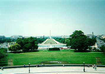 This is a view of Washington D.C. from the Capitol Building