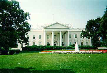 This is the back side of the White House on Pennsylvania Avenue