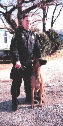 MPD Officer Rick Howell and his K-9 named Boyka