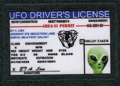 The Real Drivers License!