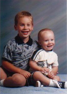 My two bros.  Nathan's 5 and Davey's 2