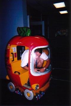 Me in the apple too!  How did we fit in there?!