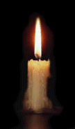 I light a candle in thy name