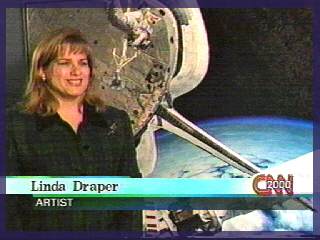 Linda in interview with CNN for Millinnium Special   © 1999 Linda Draper
