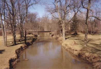 Cedar Creek at 19th St. Bridge in Auburn