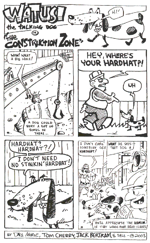 Watusi the Talking Dog in "The Construction Zone"