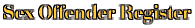 Sex Offender Registry:Indiana