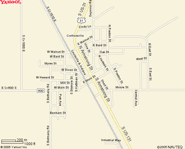 Crothersville Map