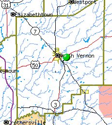 Jennings County Map