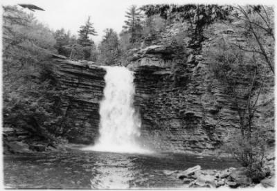 Awosting Falls, horizontal