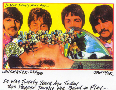 Lennon X-mas card collage