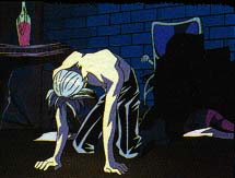 Dilandau angry at the wine bottle