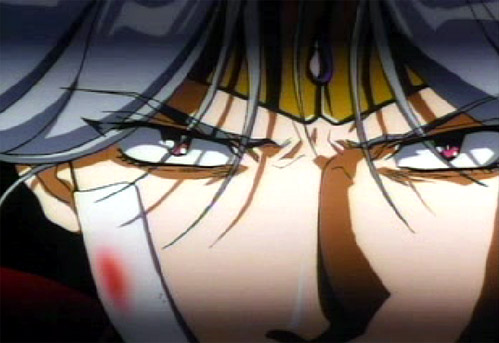 Dilandau comtemplating Van's death for scarring his pretty face