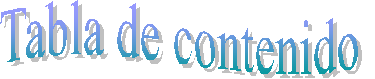 Tabla de contenido