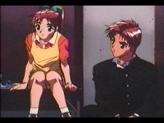 The Saotome siblings, Yumi and Yoshio, having a discussion.