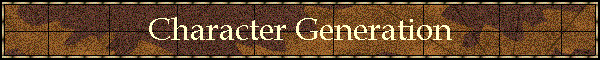 Character Generation