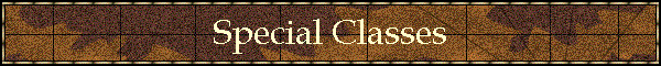 Special Classes