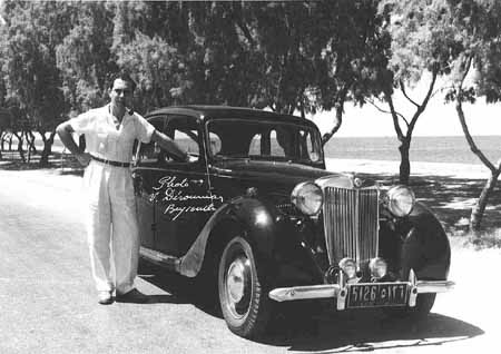 Michel Saad, winner of the first Beirut rally (30 KB)