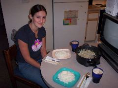 Tara and the Thai food she cooked!