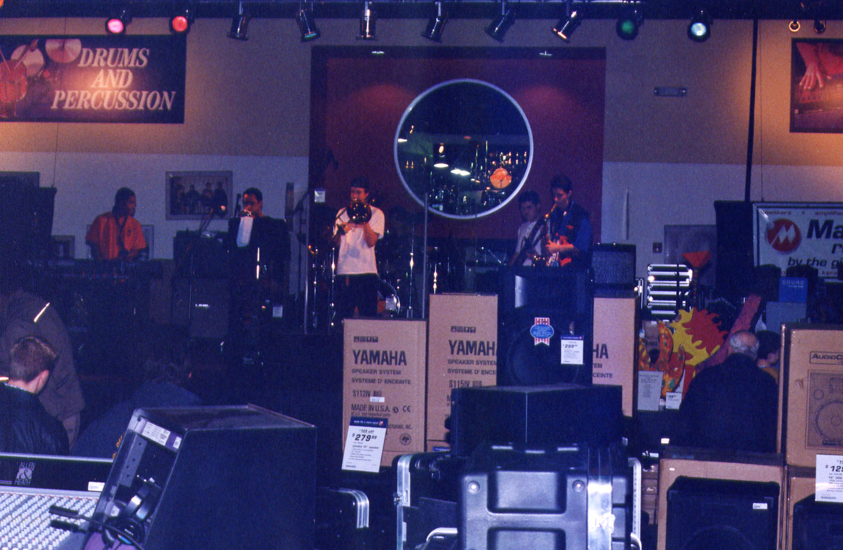 Pictures from the recording of "Live on Mars", the band's first cd, at