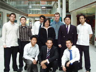 GP04 with the Project Manager (top left-right: Luis, Fendy, John, Erica, Mark, Andie, Henry (Project Manager). Bottom left-right: Zhe, Sherif, William)