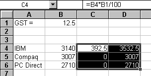 Copying the equations