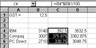 Cells now use absolute