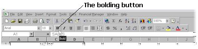 The bold button