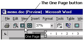 The single (one) page button