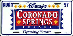 Disney's Coronado Springs Resort Opening Team Aug 1 97