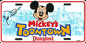 Mickey's Toontown Disneyland (DL-MK-01) Autographed by Matt Ouimet, President, Disneyland Resort