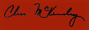 Close-up of McKendry's Autograph.
