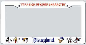 It's A Sign Of Good Character Disneyland