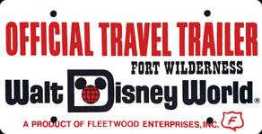 Official Travel Trailer Fort Wilderness Walt Disney World A Product of Fleetwood Enterprises