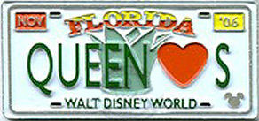 QUEEN of 'HEARTS' Walt Disney World Cast Lanyard Pin