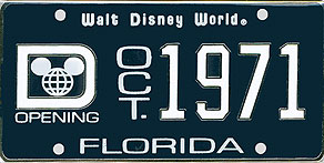 Walt Disney World, Opening, Oct. 1971, Florida Pin