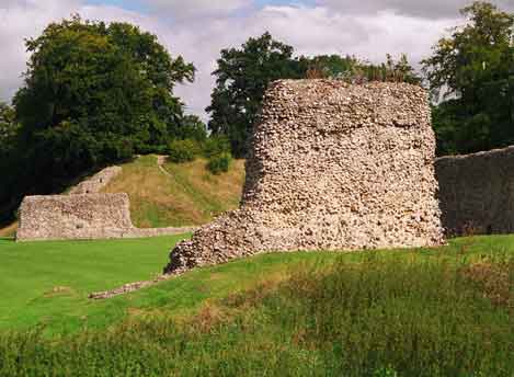  a view of Berkhamsted castle ruins