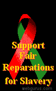 Support Fair Reparations for Slavery Ribbon