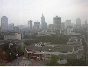 The morning smog of Guangzhou