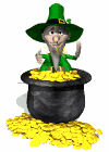 leprechaun with crock of gold