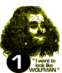 I want to look like WOLFMAN