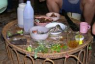 Our first meal on the trek