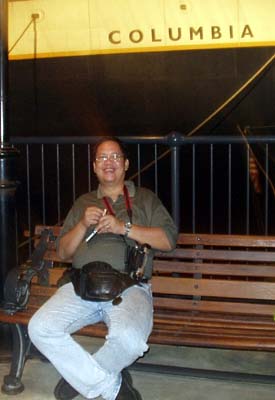 Cigarette break at Waterfront