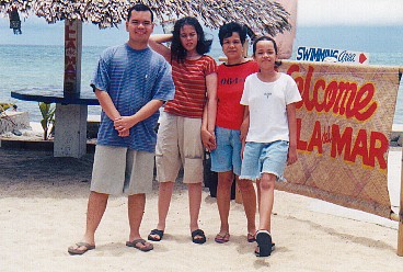At Villa del Mar, Ilocos Norte , Summer vacation, May, 2002