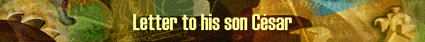 Letter to his son C�sar