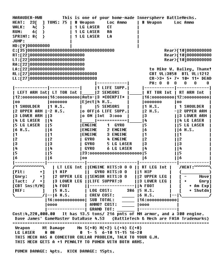 Click Pic to Dnload -MIKE BAILEY MARAUDER text file