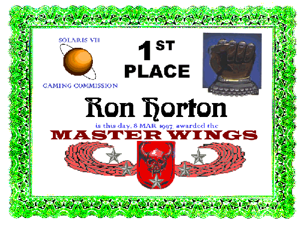 Winner and new Champeeen!