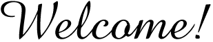 Welcome
