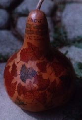 gourd with 
leaves design